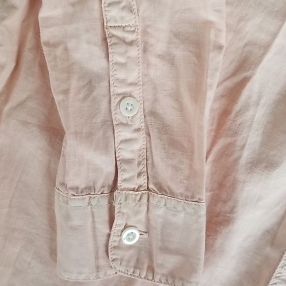 Madewell Tomboy Button Down Shirt Soft Peach NWT - Picture 7 of 9